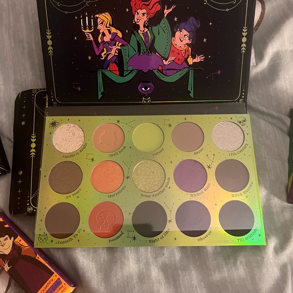 Colourpop Hocus Pocus 2 palette. It comes with a glitter lip gloss and shadow. - Picture 2 of 4